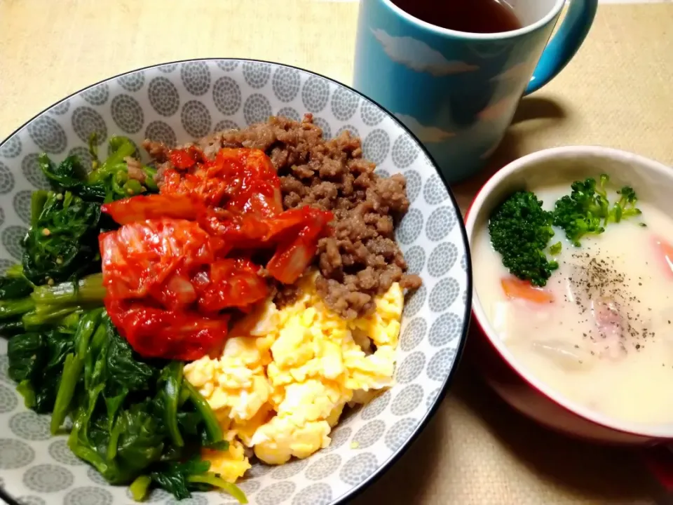 四色丼とカブのシチュー|うたかた。さん