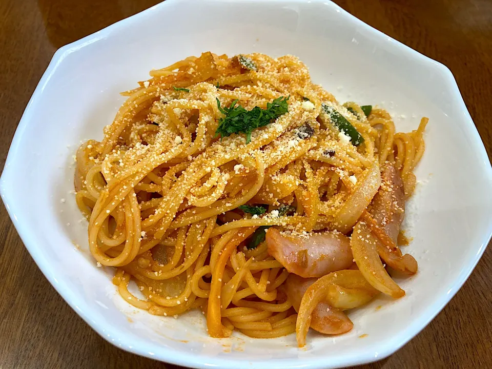 夫のリクエスト ナポリタン🍝|sakuramochiさん