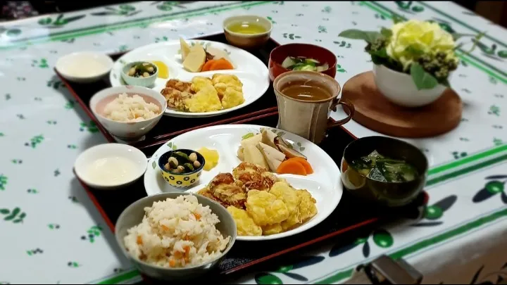 Snapdishの料理写真:【おうちごはん】晩ごはんです|しるくさん