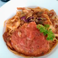 ズワイガニのTomatoパスタ🍝