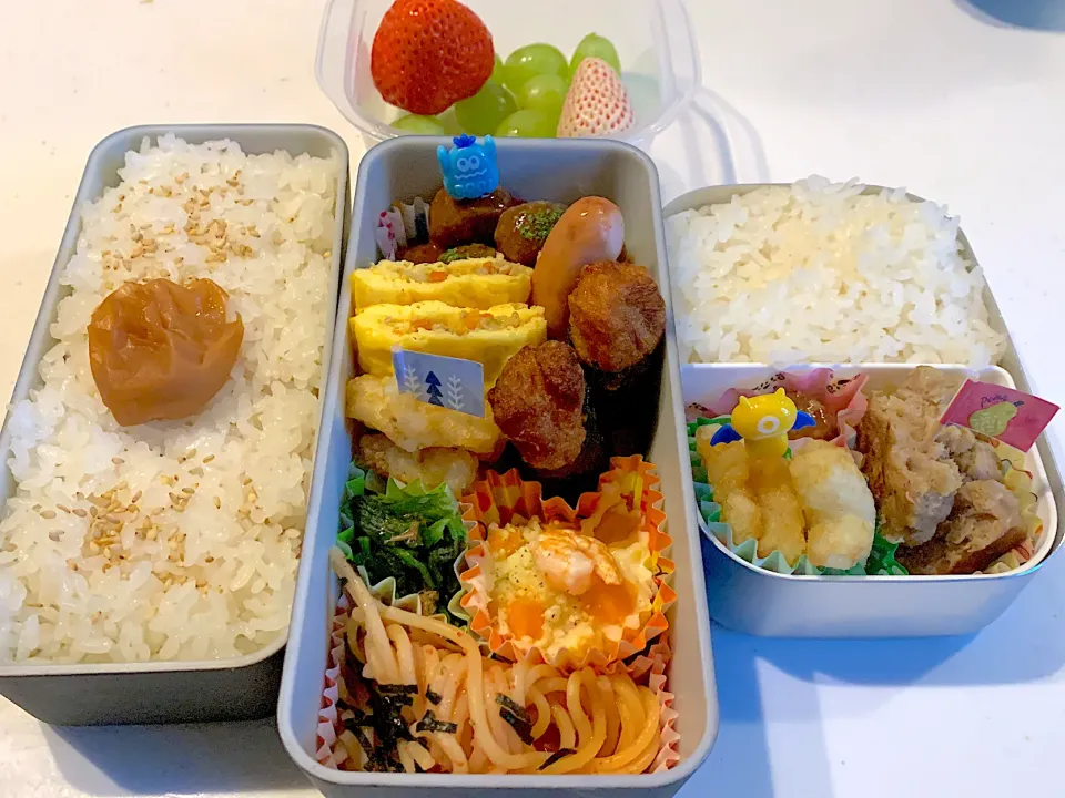 小学生娘と中学生息子のお弁当|yukopunさん