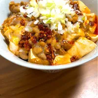 Snapdishの料理写真:麻婆納豆丼|つばささん