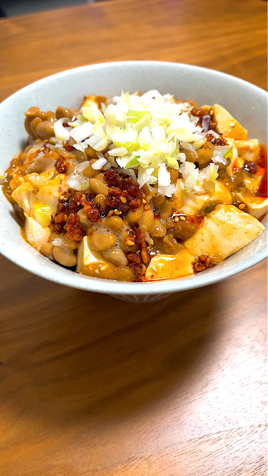 Snapdishの料理写真:麻婆納豆丼|つばささん