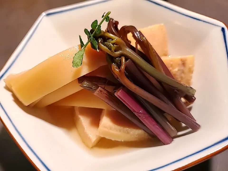 筍と蕨(わらび)煮合わせ|あさ香 守口店さん