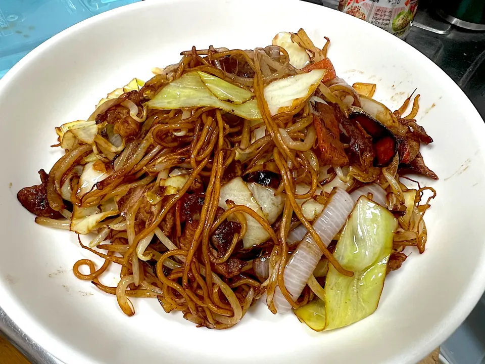 UFO袋麺で焼きそば|さくたろうさん