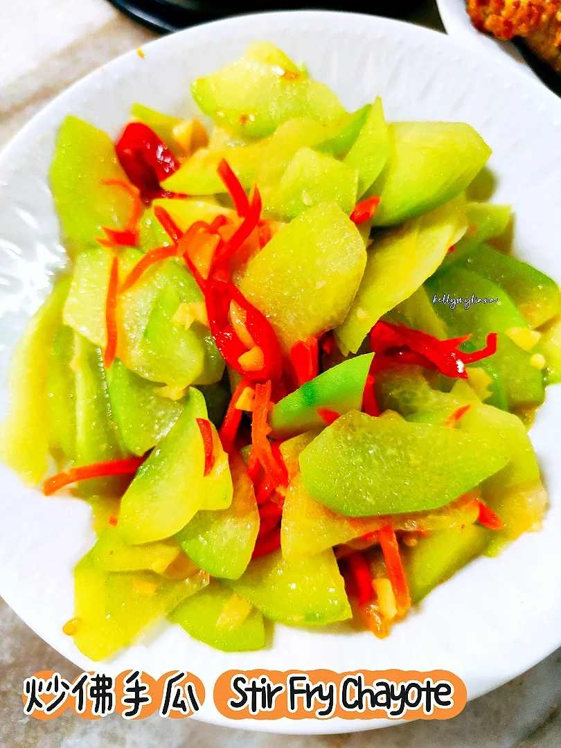 Keto Meal~Stir Fry Chayote|kellymyliana_tew@yahoo.com.sgさん