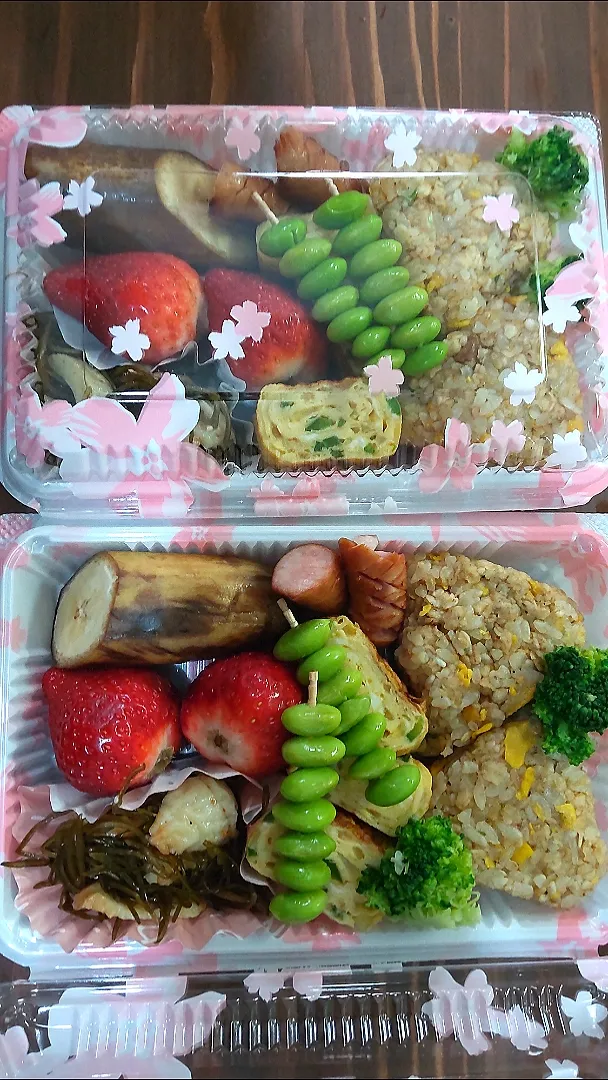 お花見弁当（ダイエット中）|こいけさんさん