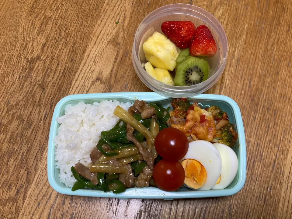 Snapdishの料理写真:青椒肉絲弁当|ゆさん