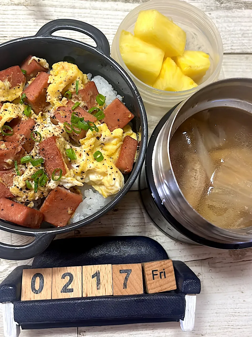 Snapdishの料理写真:スパム丼弁当☆2/17#高校男子弁当|yu-co☆さん