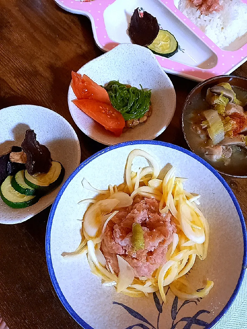 ネギトロ丼～新玉添えて～|明子さん