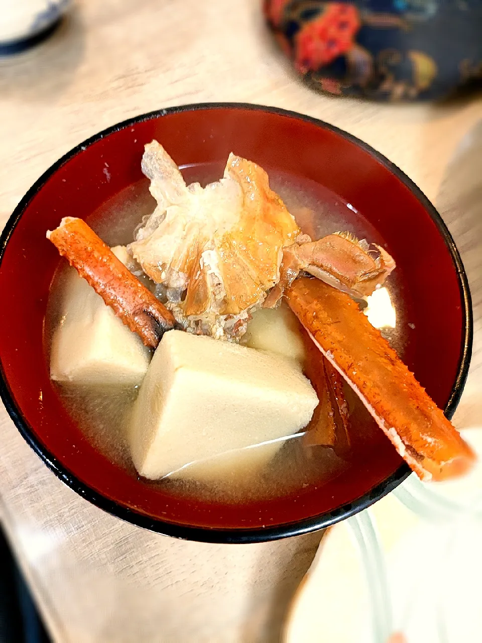 蟹と高野豆腐の味噌汁🦀|たんごたんごさん