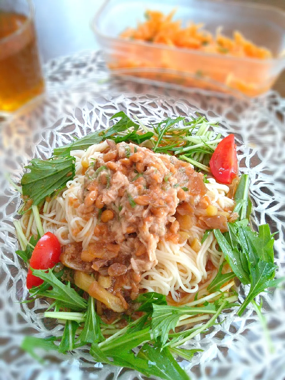 Snapdishの料理写真:ぶっかけそうめん|まめころさん