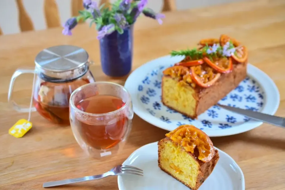 オレンジのパウンドケーキ|うにんぱすさん