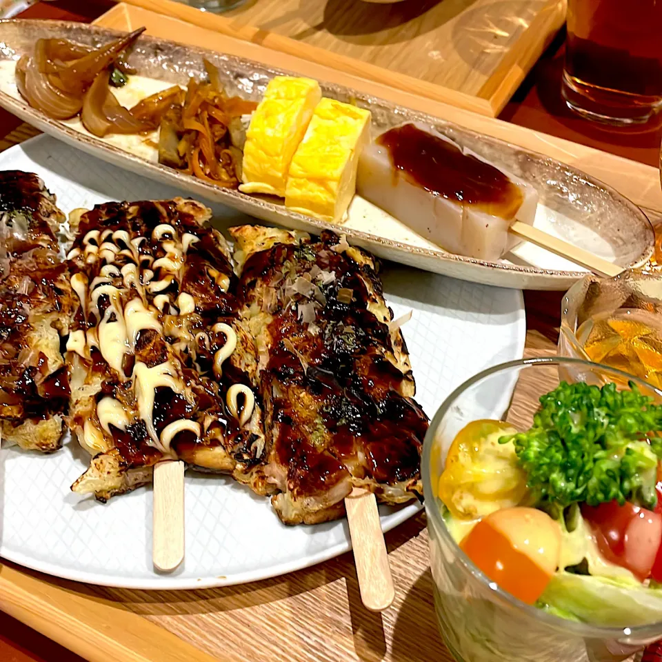 Snapdishの料理写真:お好み焼定食♪|mokoさん