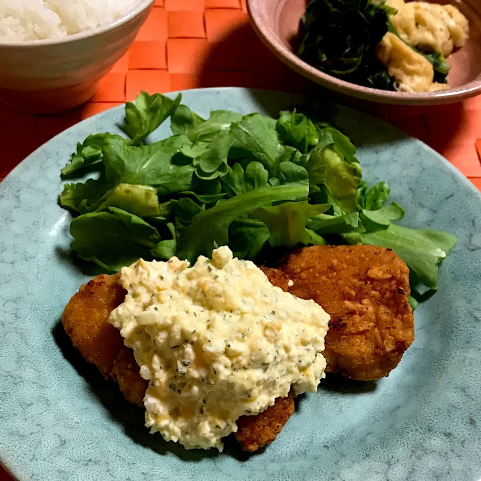 鶏むね肉の唐揚げタルタルソース|ゼニコさん