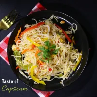 Snapdishの料理写真:Capsicum Noodles Recipes By Fiza|Recipes By Fizaさん