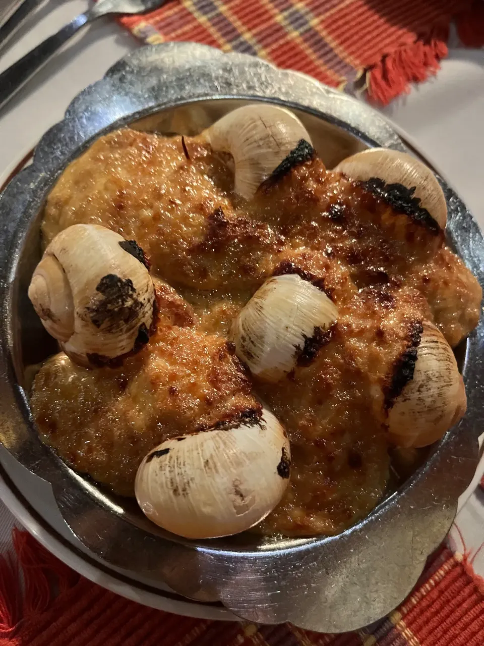 Snapdishの料理写真:Baked Cheese Escargot|Little Orkedさん