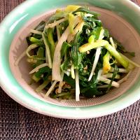 分葱と水菜のナムル🇰🇷
