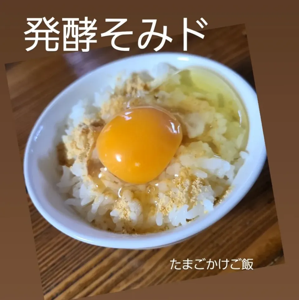 発酵そみドたまごかけご飯|みかとぅーさん