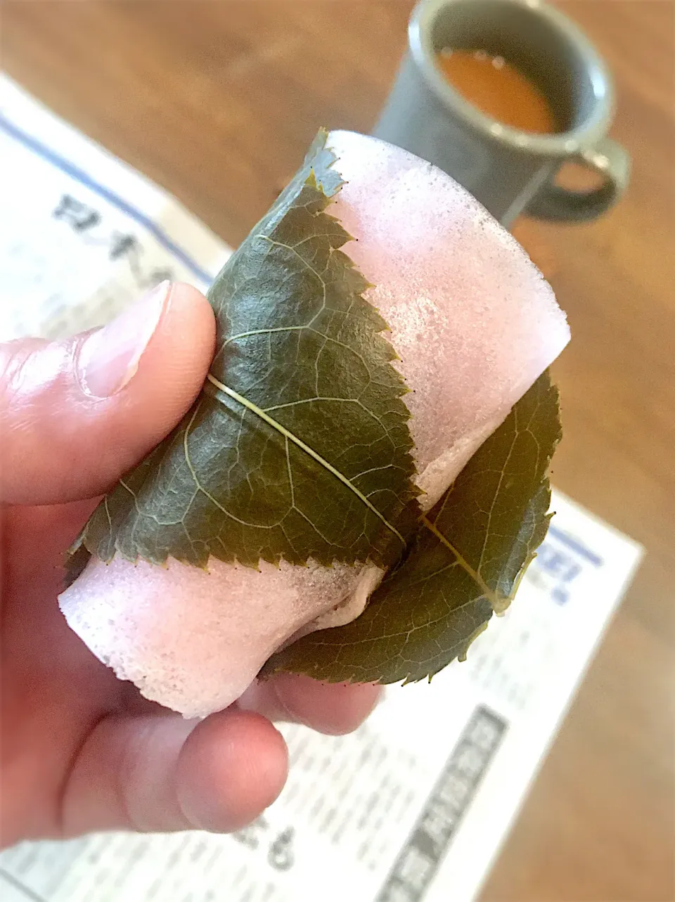 頂き物の五十鈴の桜餅|リフルシャッフルさん