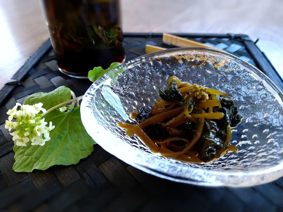 花わさびの醤油漬け|古尾谷りかこさん