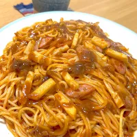 Snapdishの料理写真:タケノコ入りナポリタン🍝|こうさん