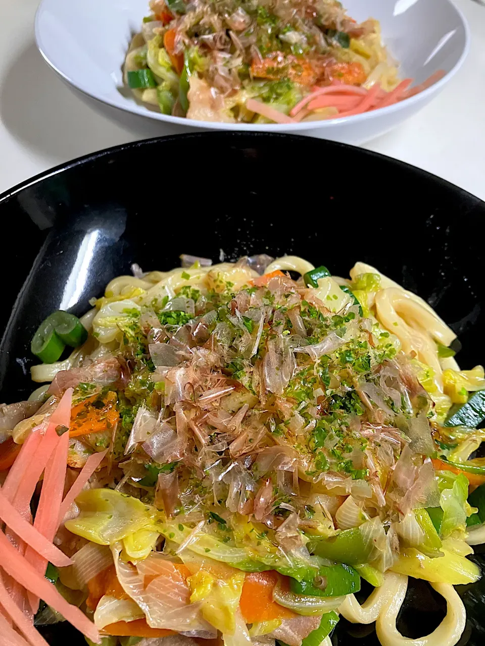 冷凍うどんで焼きうどん♪急に作りたくなって(*^^*)|まめりんさん