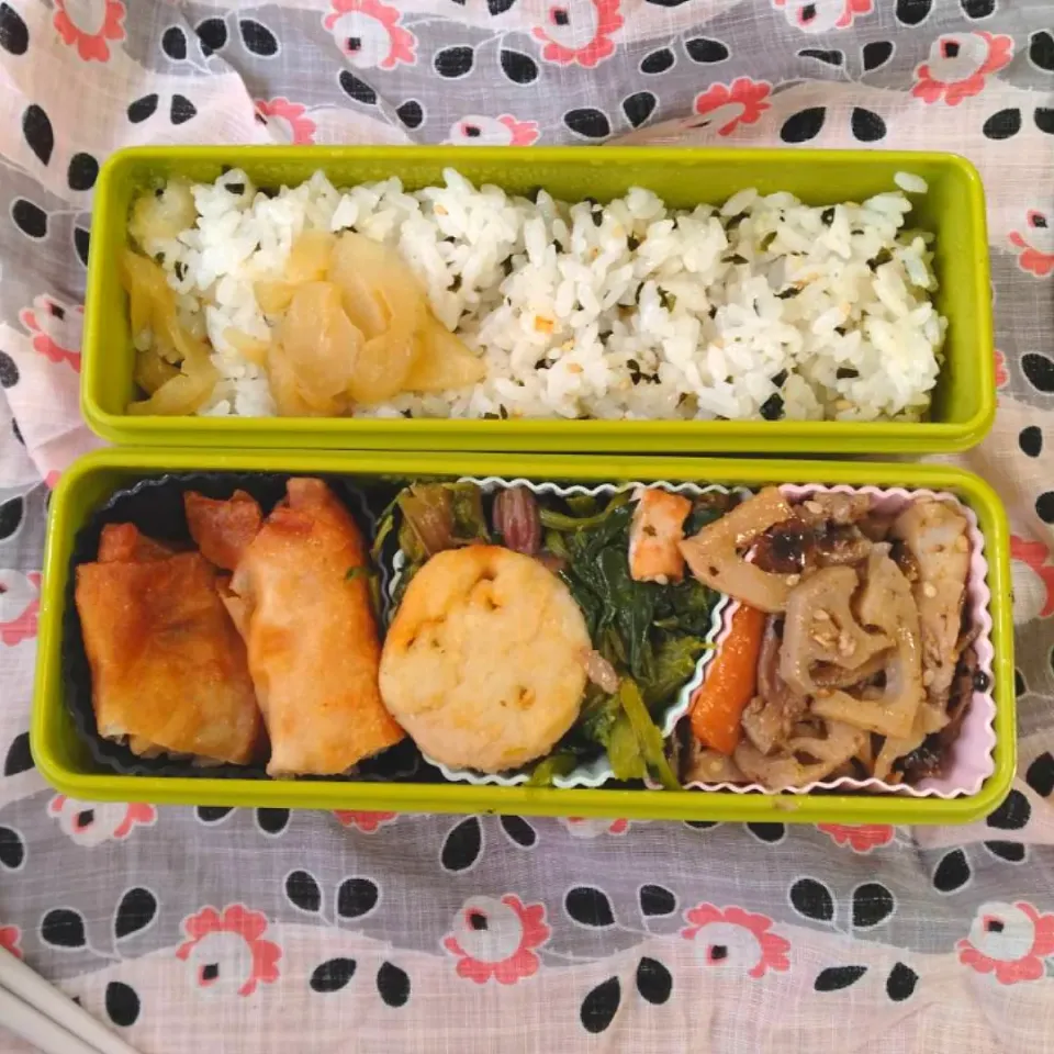 自家製春巻き弁当🌸|めめさん