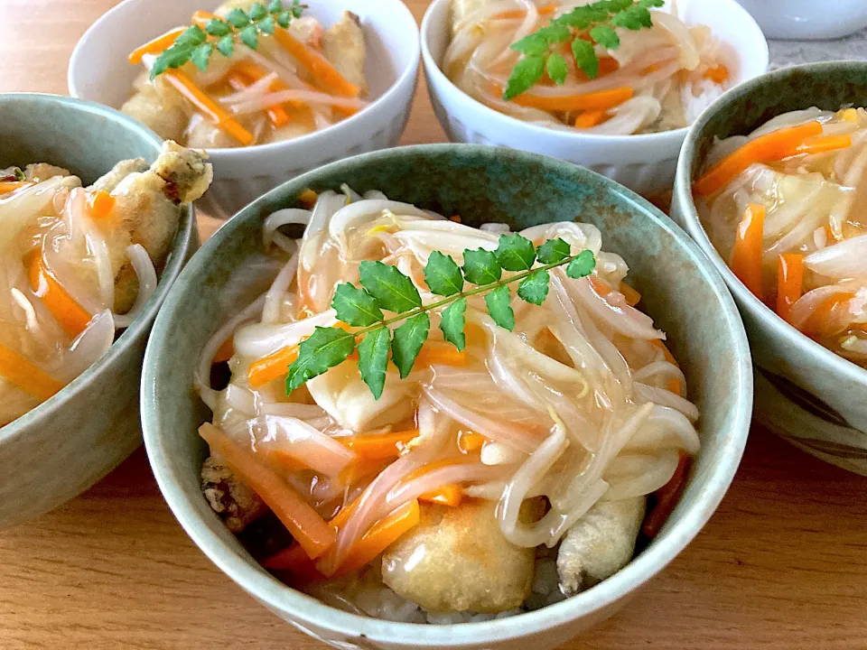 ＊鰯のフリッター野菜餡掛け丼🌿＊|＊抹茶＊さん