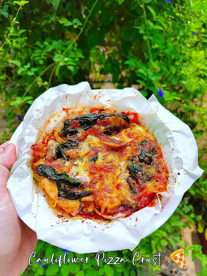 Keto Meal~Cauliflower Pizza Crust 🍕|kellymyliana_tew@yahoo.com.sgさん