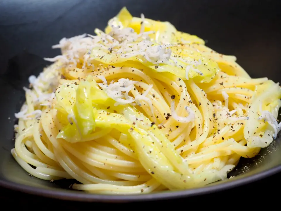 しらすと春キャベツのパスタ|こあらパパ🐨さん