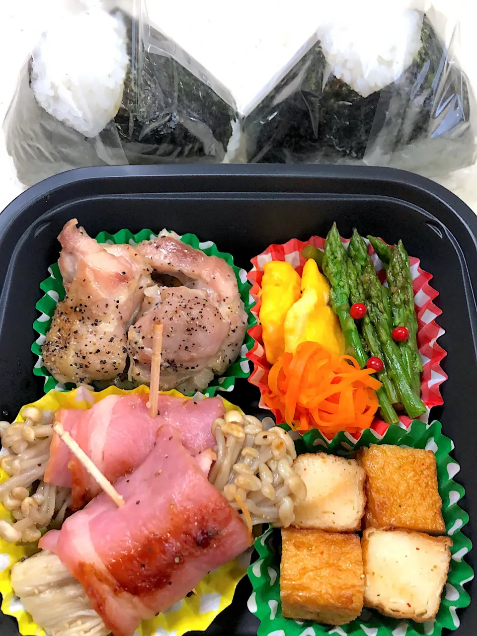 Snapdishの料理写真:えのきのベーコン巻き弁当|teteさん