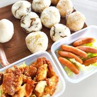 お花見🌸肉盛り弁当