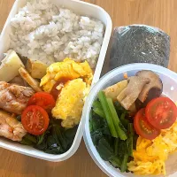 Snapdishの料理写真:父娘弁当🍱|ちっくんさん