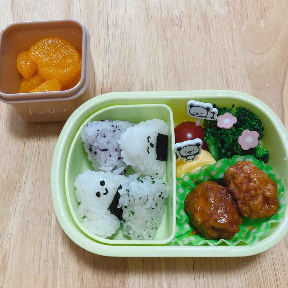 Snapdishの料理写真:はじめてのお弁当|teracoさん