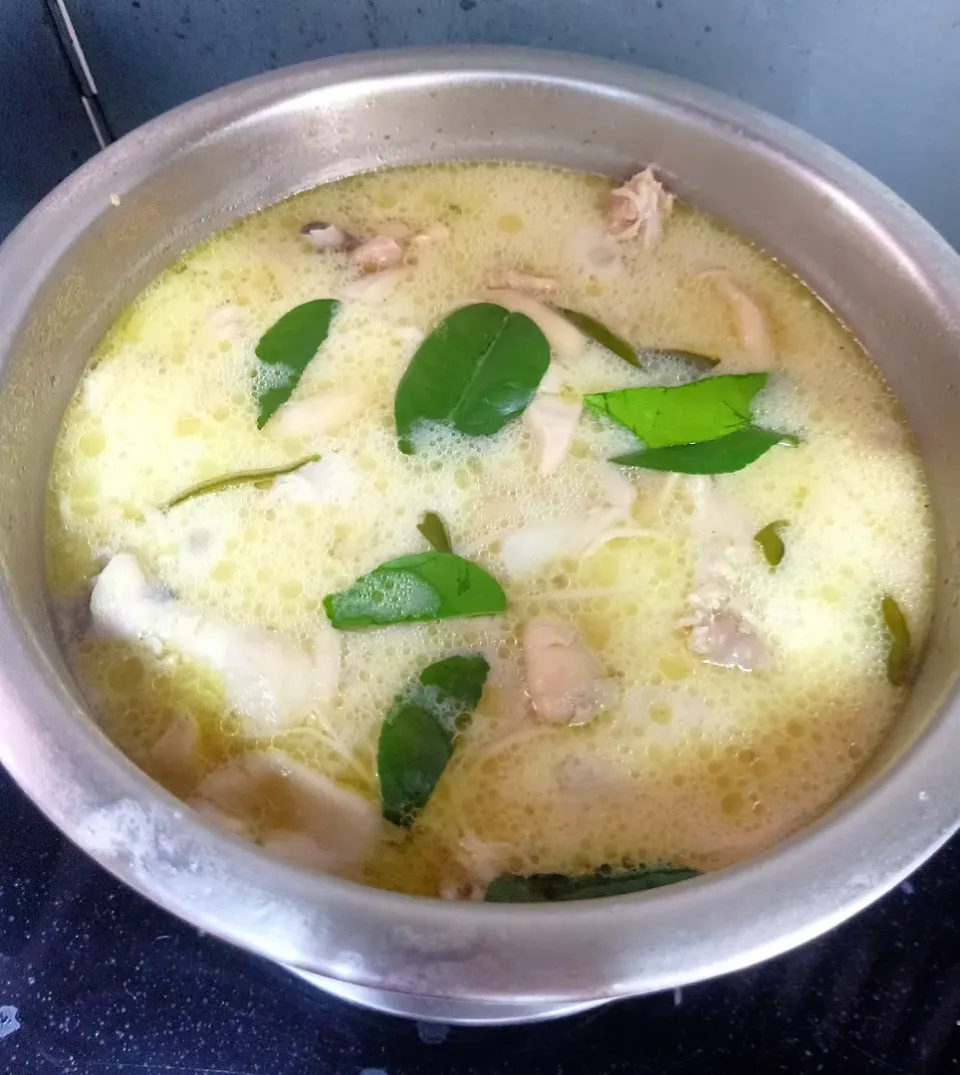 Homemade Thai Coconut Chicken Soup aka 'Tom Kha Gai' (ต้มข่าไก่) 🐔🥥🤤|An'leeさん