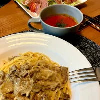 Snapdishの料理写真:ポルチーニパスタ|sobacoさん