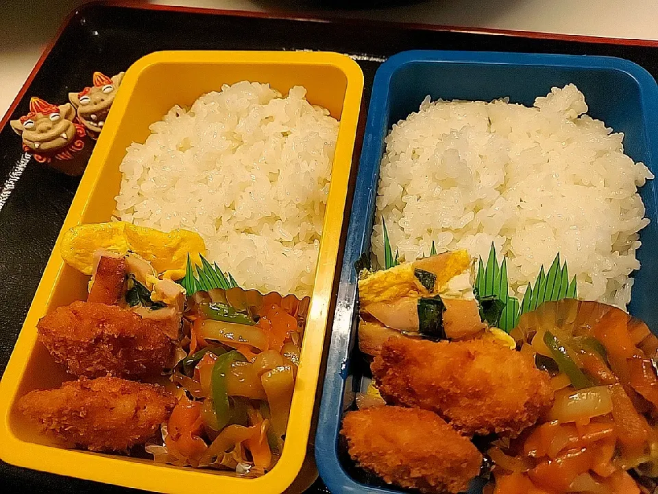 夫弁当､息子弁当|みどりさん