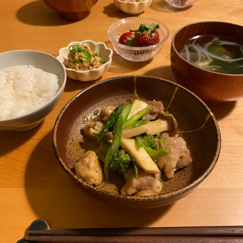 Snapdishの料理写真:夜ごはんの記録0410|non0619さん