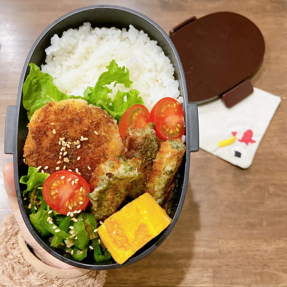 お弁当記録　レシピ付き　ふわふわ海老カツ弁当|haru_bento　はる弁当さん