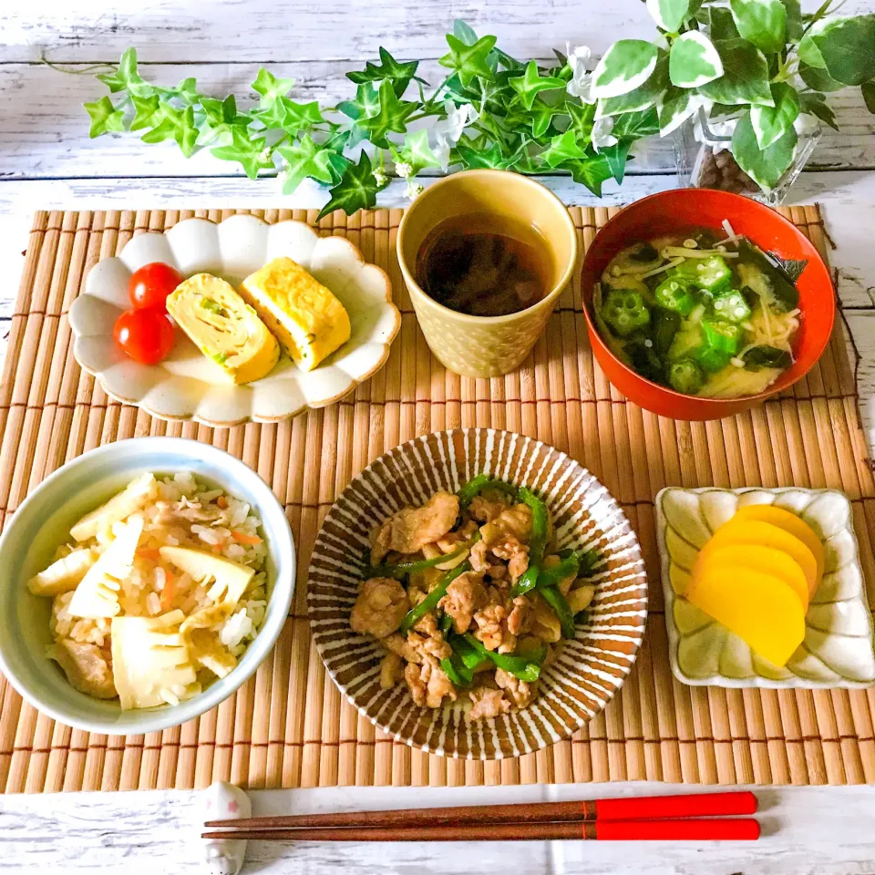 たけのこご飯定食|ハマーさん