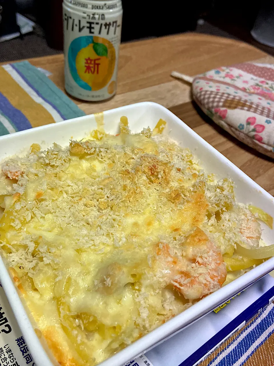 お夕飯。海老グラタン🦐|renharuruさん