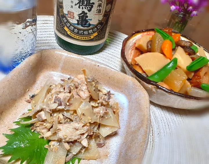 Snapdishの料理写真:おかちさんの料理
 鯖缶とスシガリ和え🍀|びせんさん