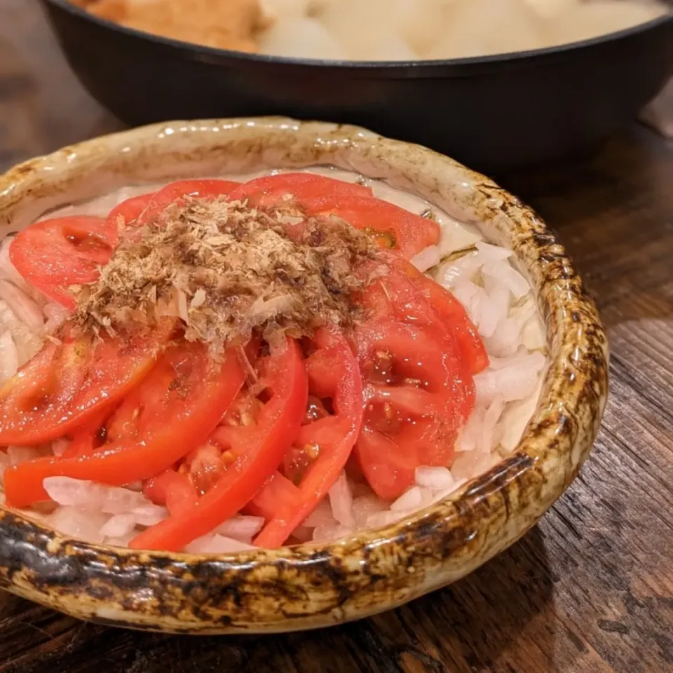 新玉ねぎとtomato🍅|ひだまりさん