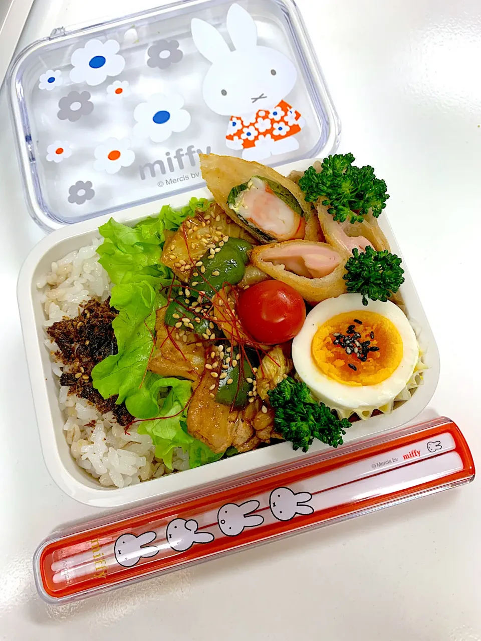 Snapdishの料理写真:2023,4/19 高１娘のお弁当🍱|naoちんさん