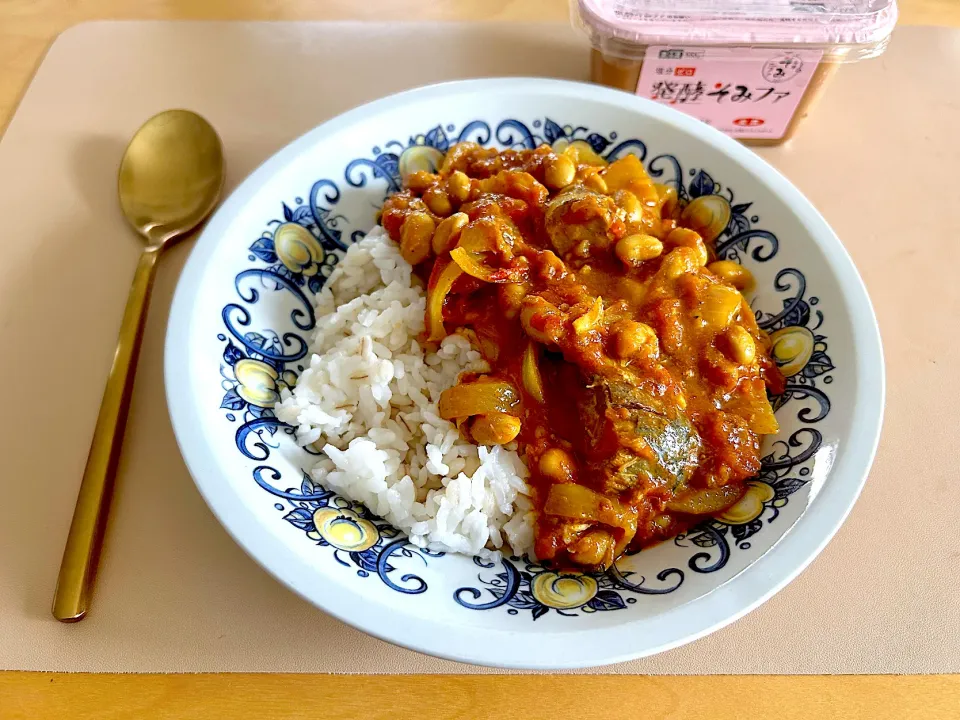 発酵そみファ入り鯖カレー|かなっぺさん