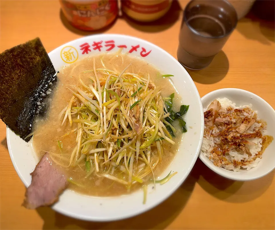 チャ飯ネギラーメンセット@◯新ネギラーメン 新橋店|morimi32さん