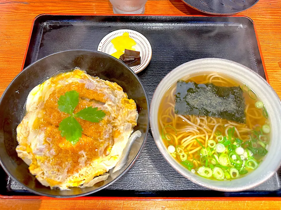 武蔵そば　カツ丼そばセット|ダルさん