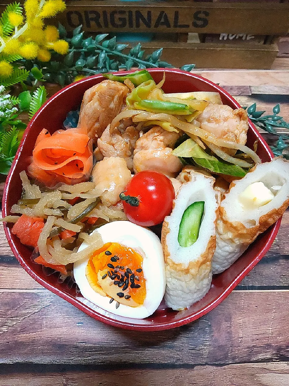 鶏肉のトマト炒め弁当🍱|クータンさん