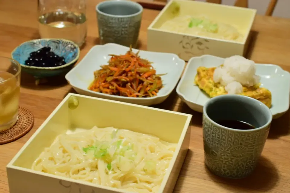 冷やしうどん定食|うにんぱすさん